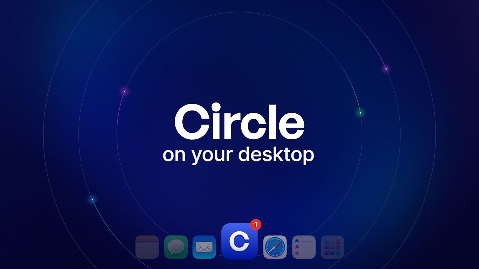 Still frame from Circle Desktop App