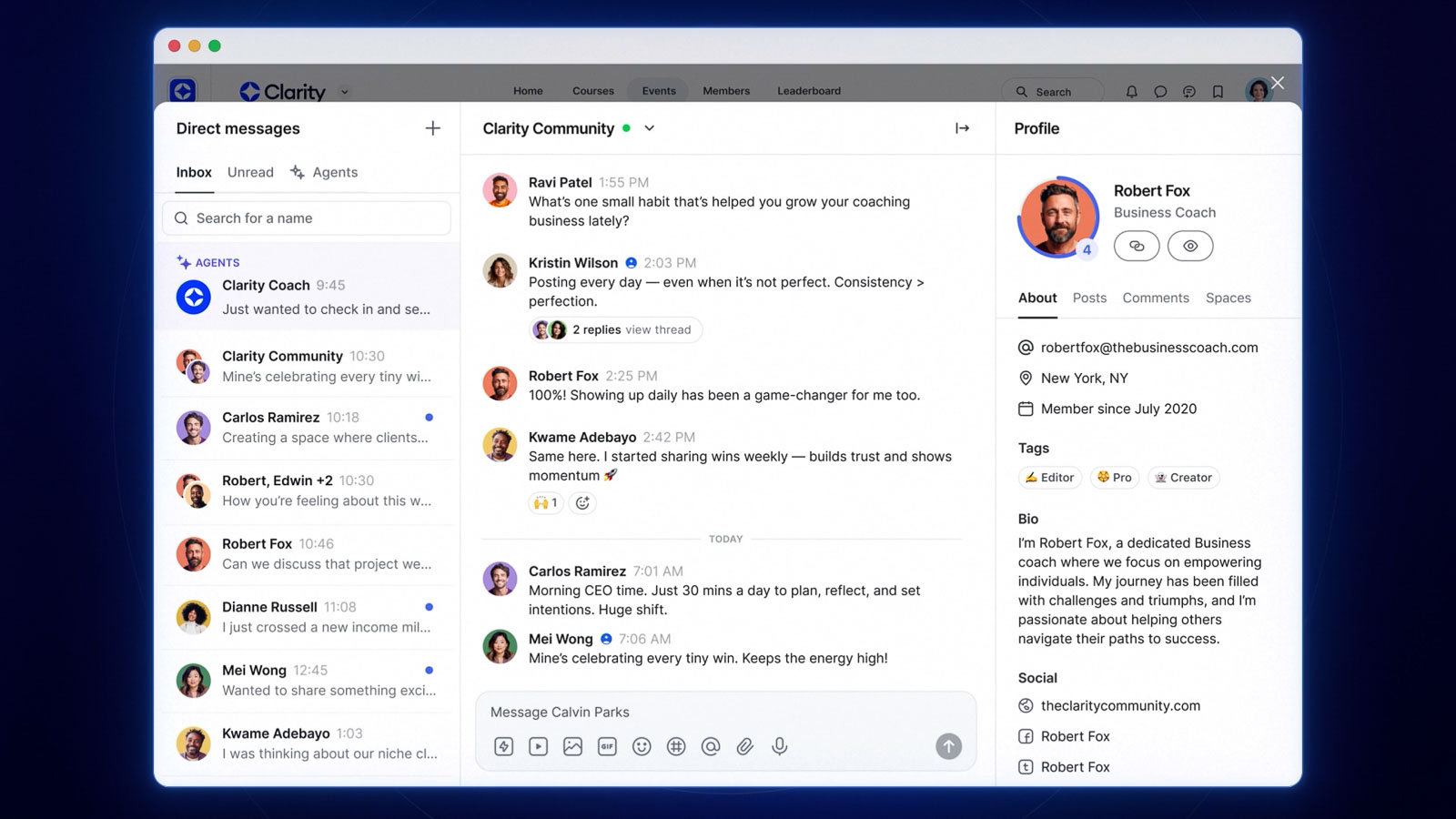 Still frame from Circle Desktop App